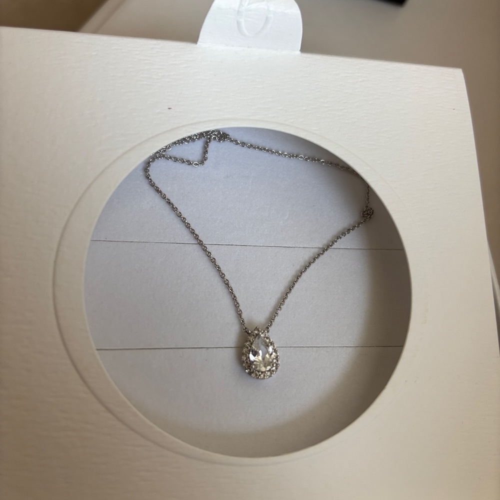 Aurate Silver Gemstone Chain Necklace - Picture 2 of 5